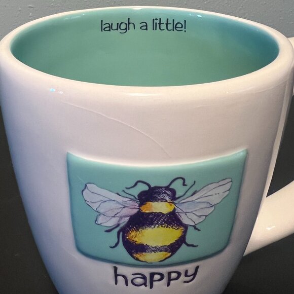 Bee Marvelous  🐝 Be Happy ~ Laugh a Little!  Mug ~ Michal Sparks ~ DEMDACO - Picture 4 of 12